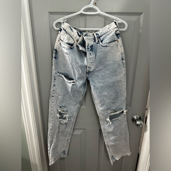 We The Free Denim - We The Free Blue Acid Wash Denim